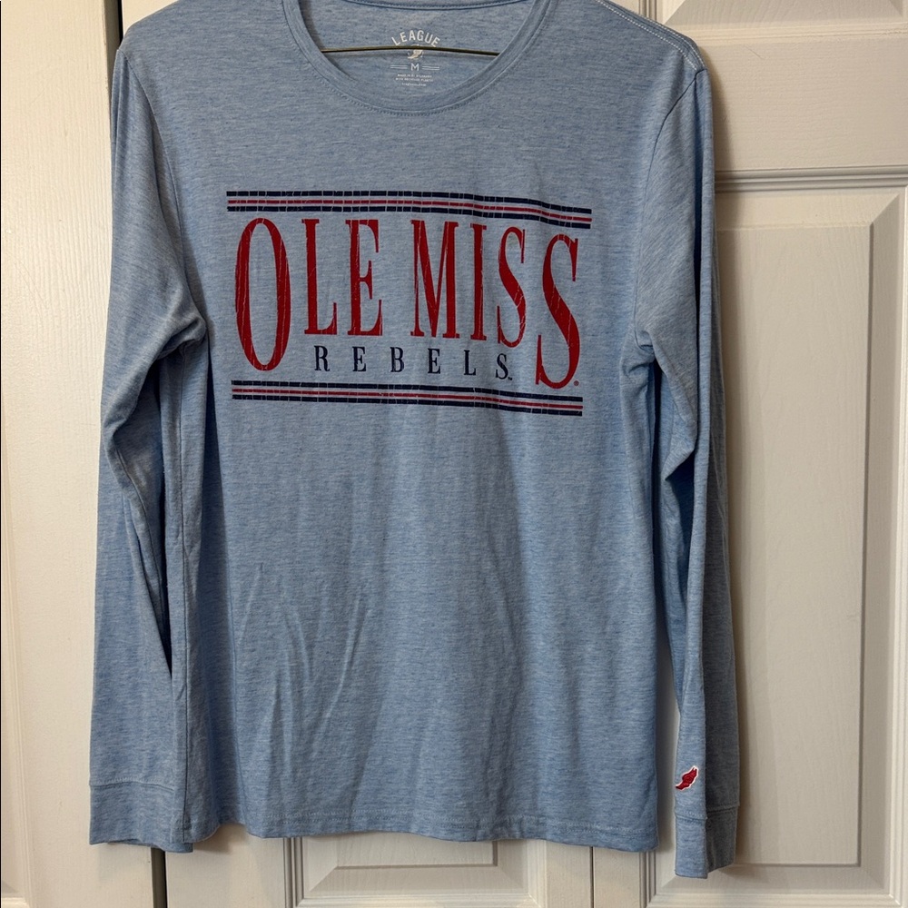 Ole Miss Rebels Light Blue Long Sleeve Tee